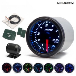 Universal car tachometer - gauge meter - 7 color LED - with sensor / holder - 12V - 52mmInterior parts