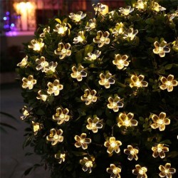 Lampa solarna - sznurek LED - girlanda - dekoracja świąteczna - kwiatyPaski