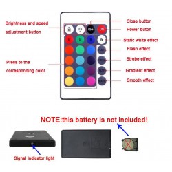 Listwa podświetlająca tło do telewizora - LED - RGB - złącze USB - z pilotemPaski