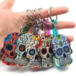 Kolorowa meksykańska czaszka - brelokBreloczki Do Kluczy