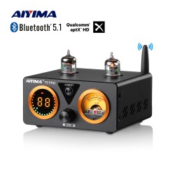 AIYIMA T9 PRO - APTX HD Bluetooth audio amplifier - 100W * 2 - HiFi Stereo with VU meterAmplifiers