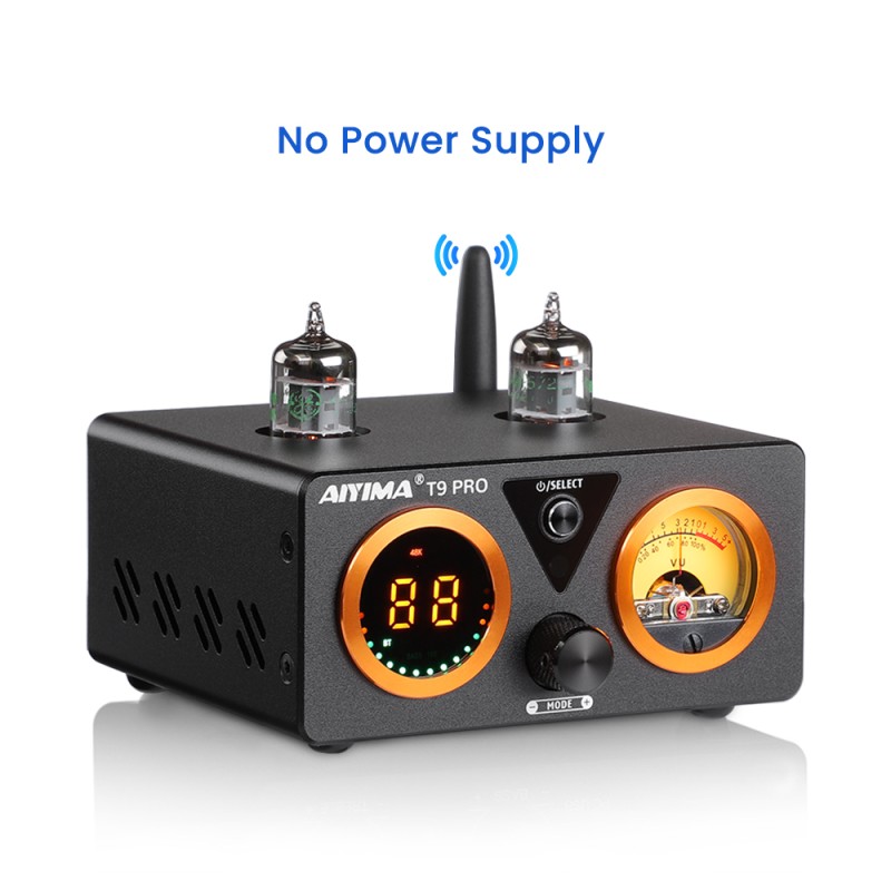 AIYIMA T9 PRO - APTX HD Bluetooth audio amplifier - 100W * 2 - HiFi Stereo with VU meterAmplifiers