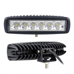 12V - 18W - Lampa robocza LED do motocykla - łodzi - samochodu 4x4 - SUV - ATV - lampa punktowa / reflektorowa - 2 sztukiLed Bar