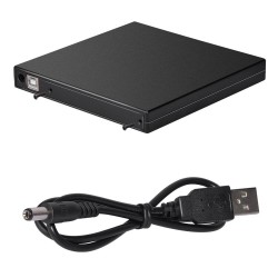 12,7mm USB 2.0 - obudowa DVD/CD-ROM - napęd optyczny SATA do SATA - obudowa zewnętrznaDysk zewnętrzny