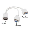 VGA SVGA - 1 to 2 monitors - male to 2 dual female Y - 15 pin - adapter - splitter cableCables