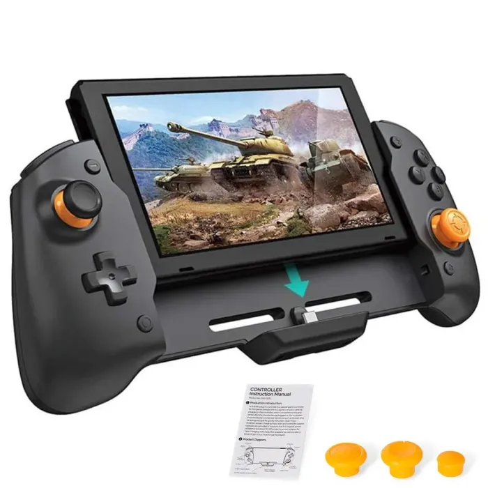 Ręczny uchwyt - podwójny silnik wibracyjny - 6-osiowy żyroskop - Joycon - dla kontrolera Gamepad Nintendo SwitchSwitch