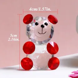 Colorful crystal bear - figurine - miniatureStatues & Sculptures