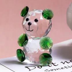 Colorful crystal bear - figurine - miniatureStatues & Sculptures