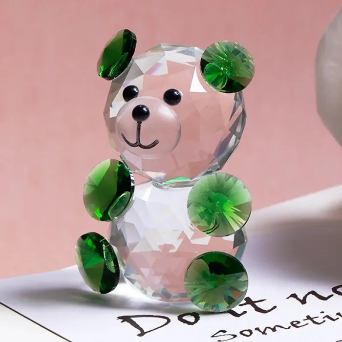 Colorful crystal bear - figurine - miniatureStatues & Sculptures