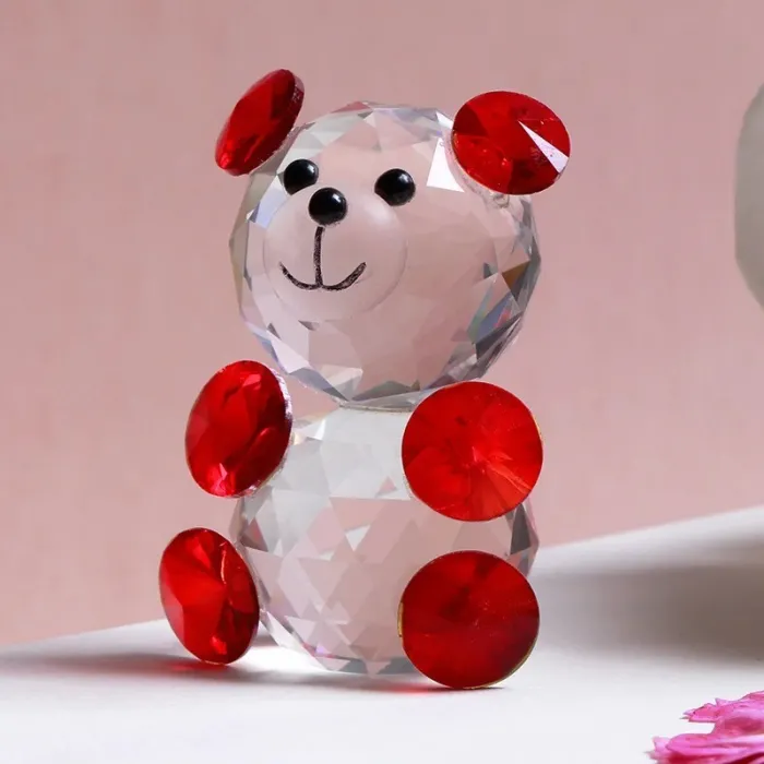 Colorful crystal bear - figurine - miniatureStatues & Sculptures