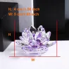Colorful crystal lotus flower - figurineStatues & Sculptures