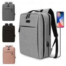 Modna torba na laptopa - plecak - z portem USB do ładowania - wodoodpornaPlecaki