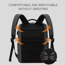 Modna torba na laptopa - plecak - z portem USB do ładowania - wodoodpornaPlecaki
