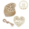 Wood weddings embellishment - laser cut love heart - hanging ornament - rustic wedding decorationValentine's day