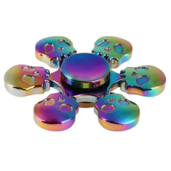 Tęczowe czaszki - ręczny fidget spinner - metalFidget spinner