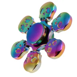 Tęczowe czaszki - ręczny fidget spinner - metalFidget spinner