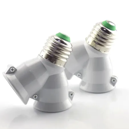 E27 to E27 - 1 to 2 lamp - socket base - converter - splitter - adapter - fireproofLighting fittings