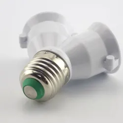 E27 to E27 - 1 to 2 lamp - socket base - converter - splitter - adapter - fireproofLighting fittings