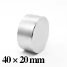 N52 - magnes neodymowy - mocny okrągły dysk - 40 * 20 mmN52