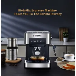 copy of BioloMix - ekspres do kawy - do espresso / cappuccino / latte / mokka - ze spieniaczem do mleka - 20 BarBar Zaopatrzenie