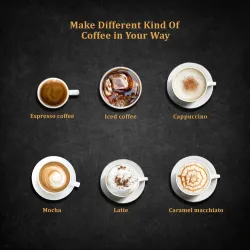BioloMix - coffee maker machine - for espresso / cappuccino / latte / mocha - with milk frother - 20 BarBar supply