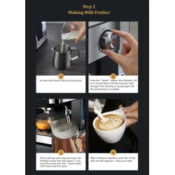 copy of BioloMix - ekspres do kawy - do espresso / cappuccino / latte / mokka - ze spieniaczem do mleka - 20 BarBar Zaopatrzenie