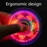 Świecący fidget spinner - przezroczysty wzór - LED - świecący w ciemnościFidget spinner