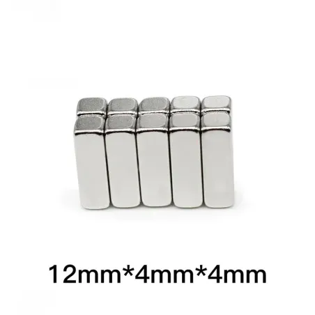 N35 - magnes neodymowy - mocny blok - 12 * 4 * 4mm - 10 sztukN35