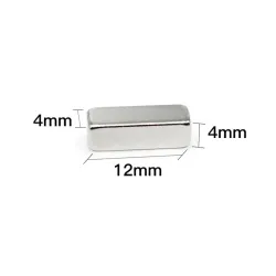 N35 - magnes neodymowy - mocny blok - 12 * 4 * 4mm - 10 sztukN35
