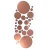 Okrągłe lusterka - naklejka ścienna - tapeta samoprzylepna - 30 sztukNaklejki Ścienne