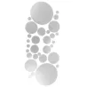 Round mirrors - wall sticker - self adhesive wallpaper - 30 piecesWall stickers