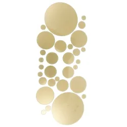 Round mirrors - wall sticker - self adhesive wallpaper - 30 piecesWall stickers