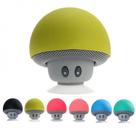 Mini Bluetooth speaker - wireless - with suction cup - mushroom shapeBluetooth speakers