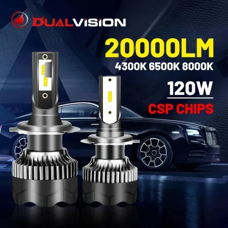 Reflektor LED Dualvision - 20000LM 120W - 4300K 6500K 8000K PTFH1