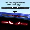 Taillight brake sticker - angry eyes - carbon fiber - protection sticker - for Chery Logo Tiggo 7Stickers