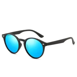 Vintage round polarized sunglasses for men and women – UV400 designer eyewear for driving and travelSunglasses