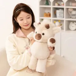 Adorable Highland Cattle Plush Toy 45cm - Huggable Running Cow Stuffed Animal Made with Premium Soft Fabric, Soothing Compani...