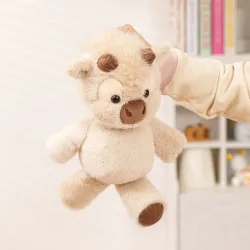 Adorable Highland Cattle Plush Toy 45cm - Huggable Running Cow Stuffed Animal Made with Premium Soft Fabric, Soothing Compani...