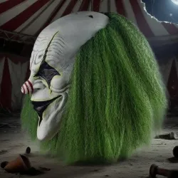 Clown Head Cover Masque Halloween Horror Dress Up Props Luminous Rubber Masks Amusement Park Haunted House Prank Cosplay Mask...