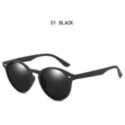 Okrągłe okulary przeciwsłoneczne z polaryzacją w stylu vintage dla mężczyzn i kobiet – designerskie okulary z filtrem UV400 d...