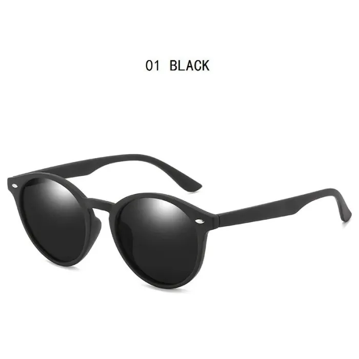Okrągłe okulary przeciwsłoneczne z polaryzacją w stylu vintage dla mężczyzn i kobiet – designerskie okulary z filtrem UV400 d...