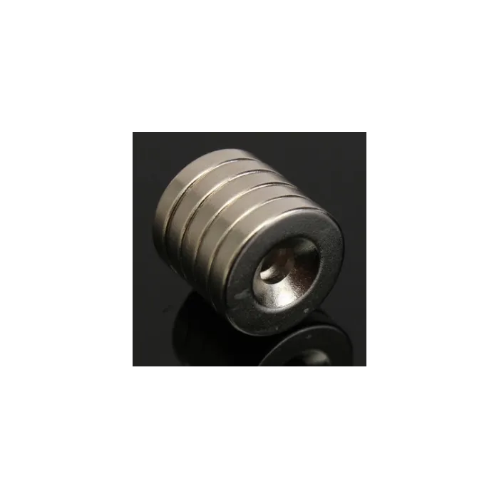 N52 neodymium magnet - strong round ring with 4mm hole - 15 * 3mm - 5 piecesN52