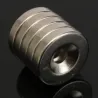 Magnes neodymowy N52 - mocny okrągły pierścień z otworem 4mm - 15 * 3mm - 5 sztukN52