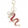 Crystal and gold dragon keyringKeyrings