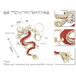 Kryształowy Smok Brelok Do KluczyBreloczki Do Kluczy