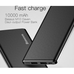 iPhone Xiaomi Mi Ultra Slim Power Bank Zewnętrzna Ładowarka Baterii 10000 mAhPowerbanki
