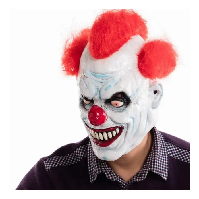 Angry clown full face latex mask - Halloween - party - carnavalMasks
