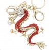 Crystal and gold dragon keyringKeyrings