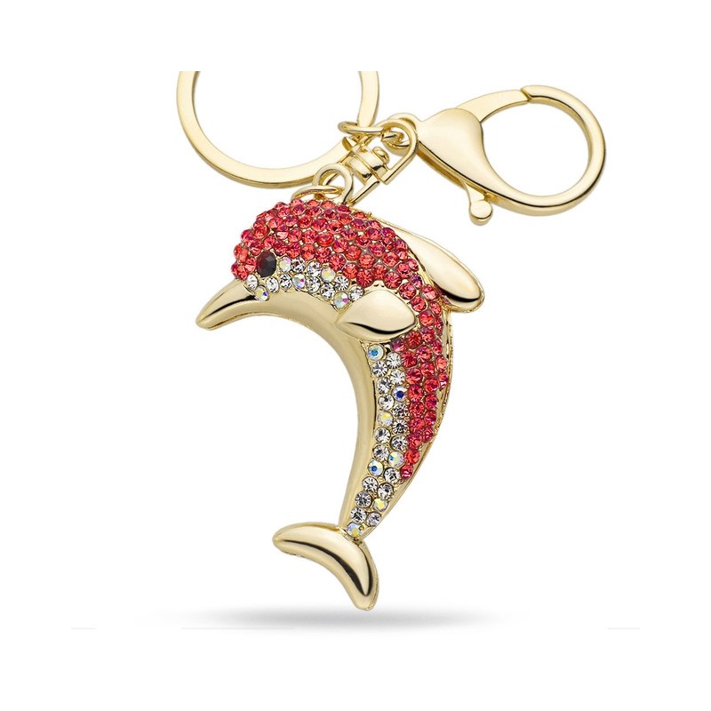 Crystal dolphin - keyringKeyrings