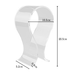 Uniwersalny Akrylowy Stojak Uchwyt Wieszak Zestawu SłuchawkowegoSłuchawki